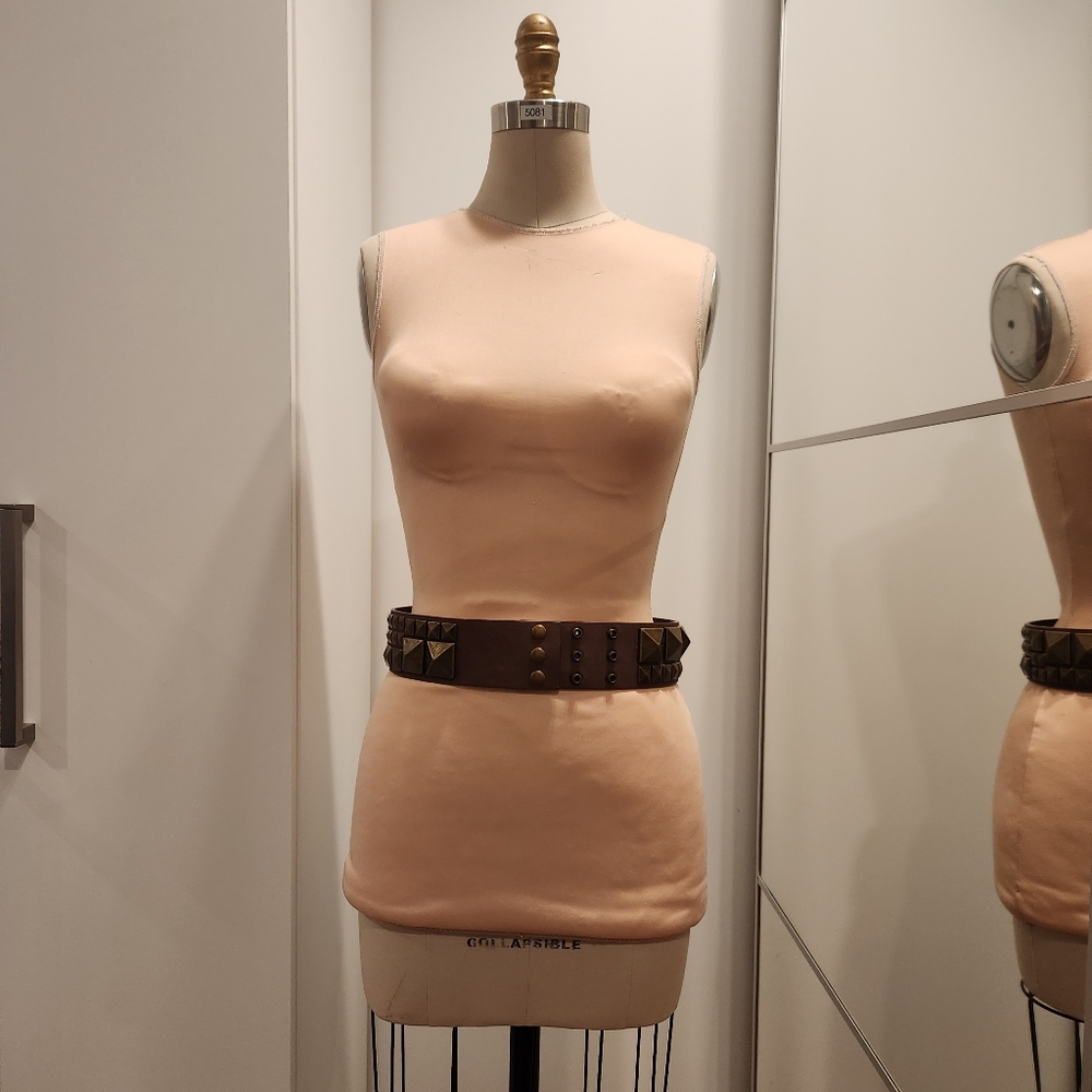 Brown Studded Belt